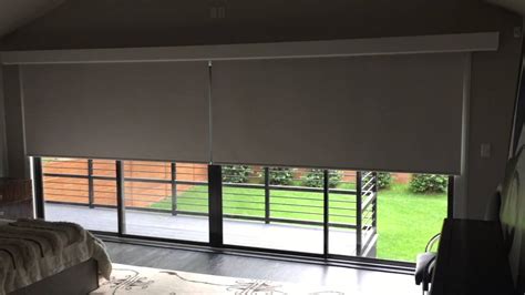 Coupled Motorized Roller Shade Youtube