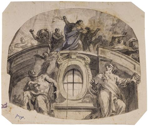 Attributed To Andrea Pozzo Christ Driving The Money Changers From The