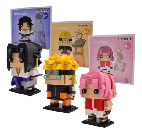 Set De Bloques Armables D De Sasuke Sakura Y Naruto Premium Cuotas