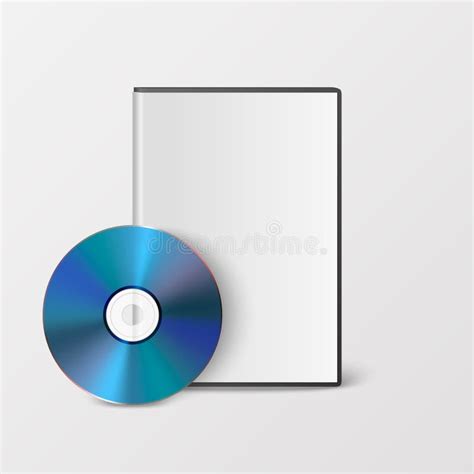 Dvd De Cd Azul Realista Vetor D Caixa Isolada Em Branco Modelo De