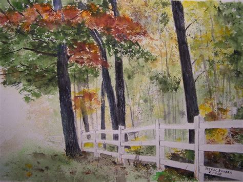 Autumn Scene Painting,woodland Painting,autumn Leaves,painting of ...