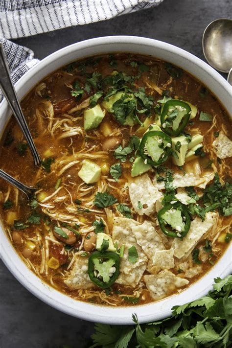 Instant Pot Chicken Tortilla Soup Dash Of Sanity