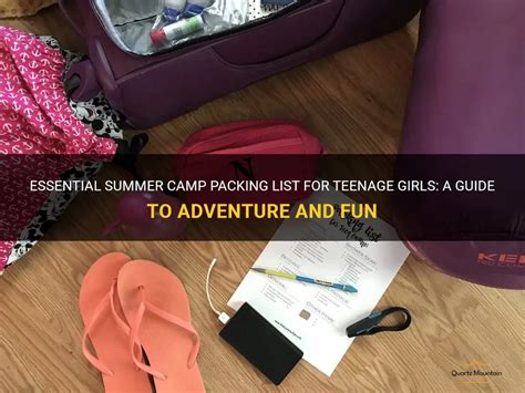 Essential Summer Camp Packing List For Teenage Girls A Guide To