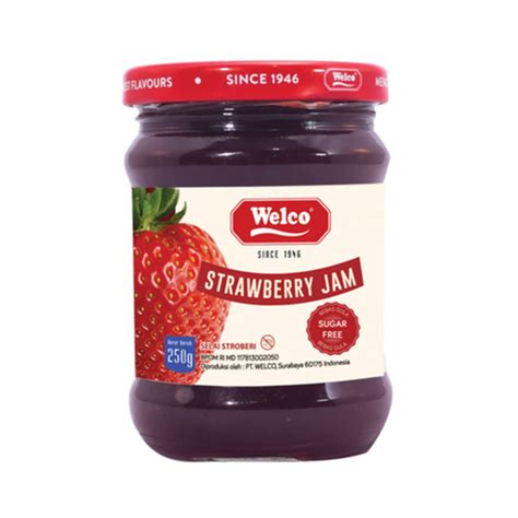 Welco Strawberry Sugar Free Jam Gr Indonesia Distribution Hub