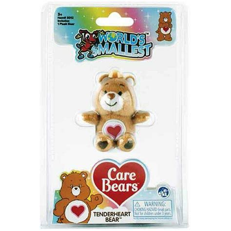 World S Smallest Care Bears Series Brown Tenderheart Bear Approx