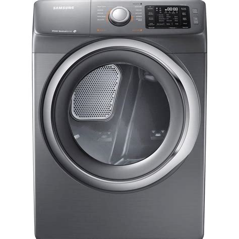 Samsung 75 Cu Ft Electric Dryer With Steam In Platinum Dv42h5200ep