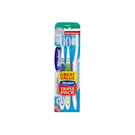 Wisdom Regular Fresh Toothbrush Firm Triple Pack Pack Size 6 X 3 Pr