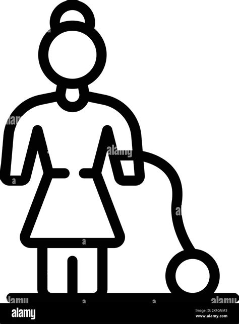 Sexism Prejudice Icon Outline Vector Women Discrimination Gender