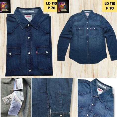 Jual Kemeja Denim Levi S Second Shopee Indonesia