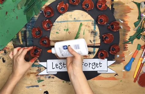 Egg Carton Anzac Day Wreath Ridgy Didge Resources Australia