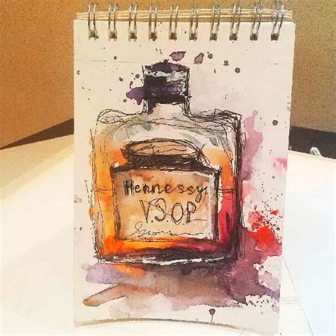 Мой акварельный скетчбук | Hennessy, Img