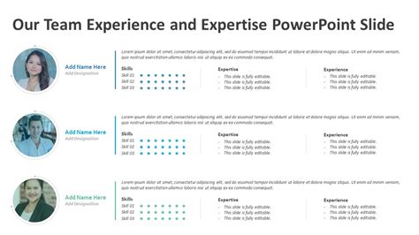 Our Team Experience And Expertise Powerpoint Slide