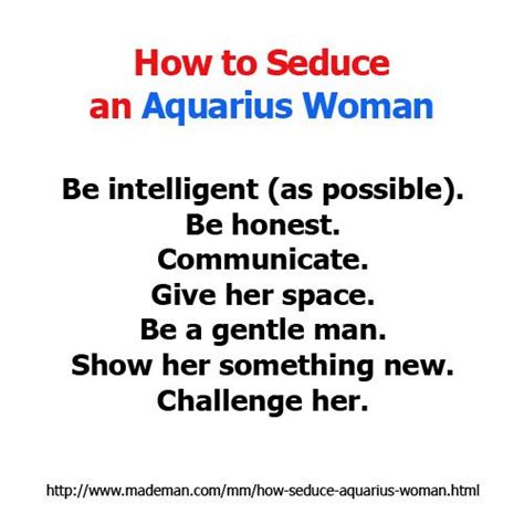 How To Seduce An Aquarius Woman Tips And Tricks