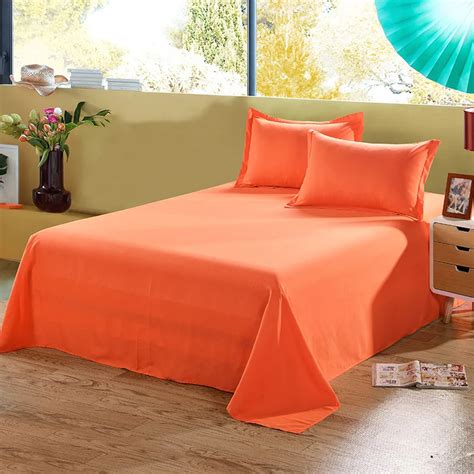 Solid Color Flat Sheet Soft Comfortable Bedsheet High Quality 1pcs Bed ...