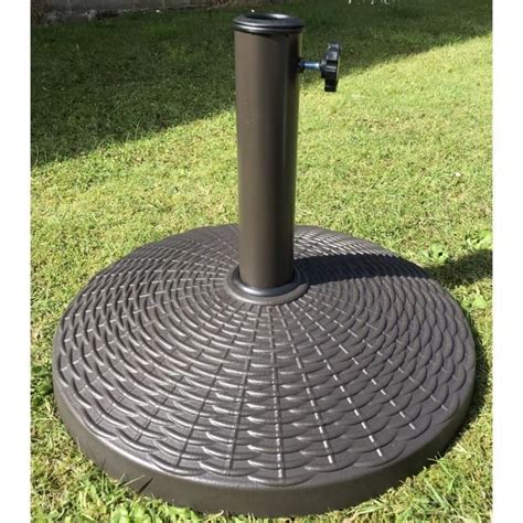 Support Pour Parasol Avec Base Pour Parasols De Jardin En Rotin Rond