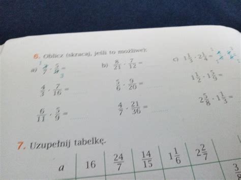 Zadanie 6 7 11 strona 44 ćwiczenia matematyka z plusem klasa 5 wersja c