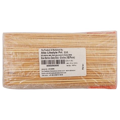 Ezee Bamboo Satay Stick 6 Inch 160 Pcs