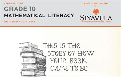 Siyavula Mathematical Literacy Gr Learner Guide Wced Eportal