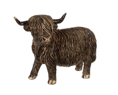 Highland Cow Resin Statue Burgess Home Garden