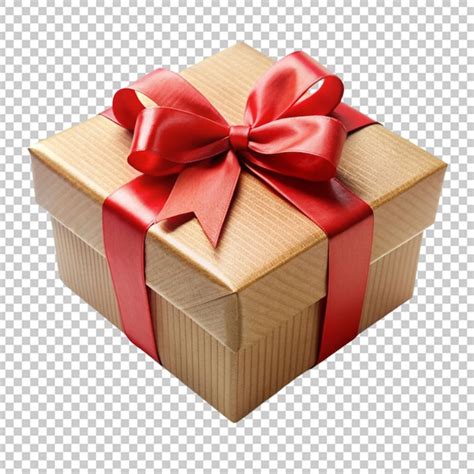 Premium Psd Gift Box Isolated On Transparent Background