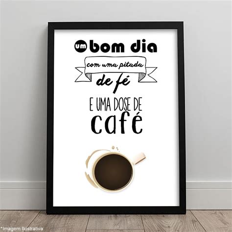 Quadro Cantinho Do Caf Frases Coffee Cozinha Sala C Moldura