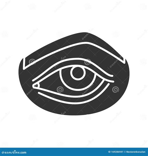 Woman`s Eye Glyph Icon Stock Vector Illustration Of Cosmetic 169286941