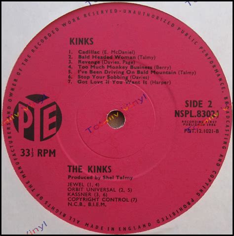 Totally Vinyl Records Kinks The Kinks LP