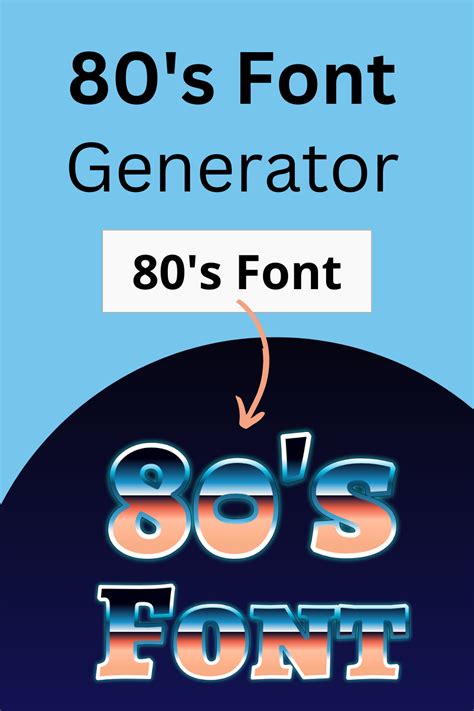 80s Font Generator: FREE Editable 80s Text Effects