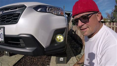 SUBARU CROSSTREK YELLOW FOG LIGHT INSTALL - YouTube