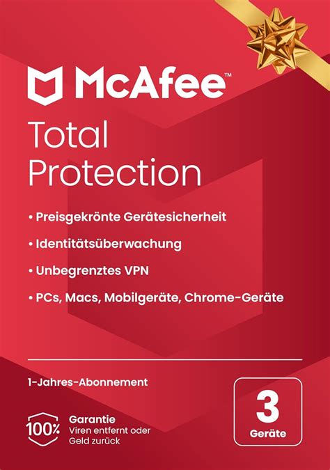 Mcafee Total Protection 2023 3 Geräte Virenschutz Und Internet