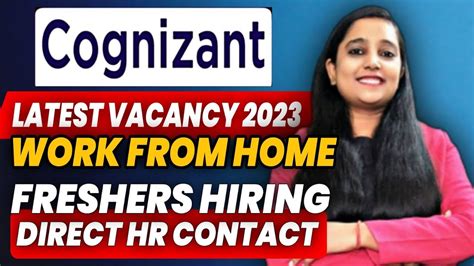 Cognizant Recruitment 2023 Work From Home Jobs Cognizant Jobs For