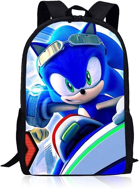 Hilloly Double Couche Cm Cartable Sonic Sonic The Hedgehog