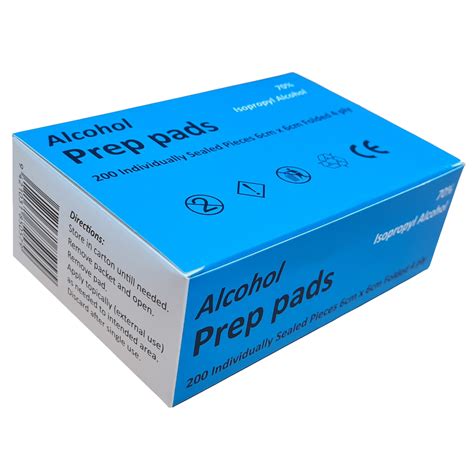 Alcohol Prep Pads Box200 Promed Supplies