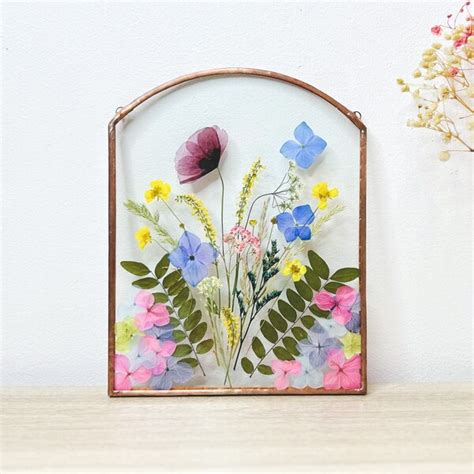 Dried Flowers In The Picture Frame Etsy