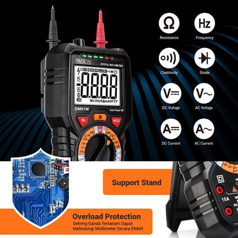 Specifications Tacklife Digital Multimeter Dm M With Ncv Juli