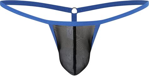 Yizyif Men S Sexy Pearl Massage G String Thongs Underwear Low Rise Lingerie Micro Panties At