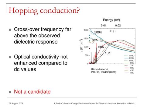 Ppt Collective Charge Excitations Below The Metal To Insulator