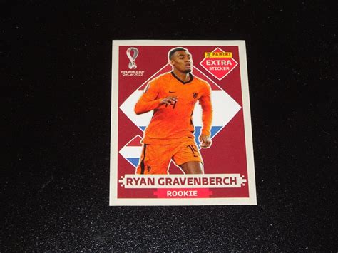 Panini WM 2022 Extra Sticker Burgunder Ryan Gravenberch Kaufen Auf