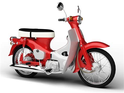 Honda C50 Cub 1967 3d Model