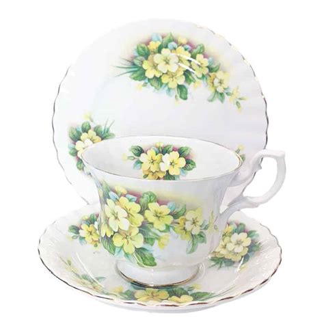 Royal Albert Primrose Tea Trio Clyde On 4th Antiques Collectables