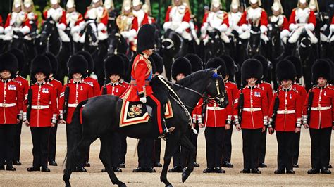 Trooping The Colour King Joined By Royals For His First Trooping The