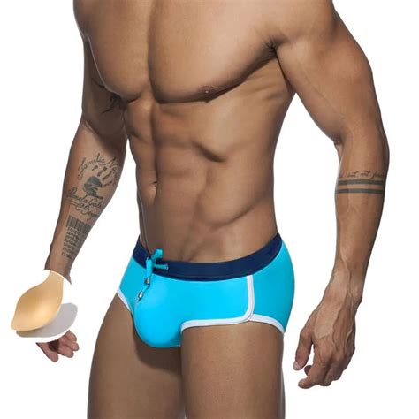 Maillot de bain sexy pour homme bikini slip push up short de bain slip sous vêtements UXH