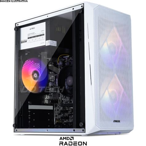 Computadora Pride Gaming White Whale Amd Radeon Graphics Nucleos