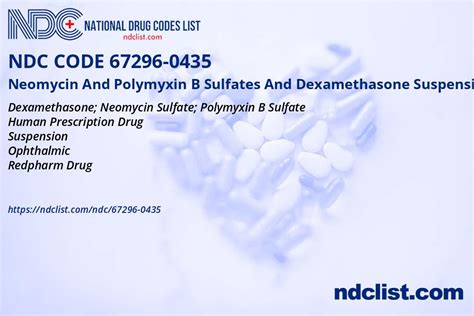 NDC 67296 0435 Neomycin And Polymyxin B Sulfates And Dexamethasone