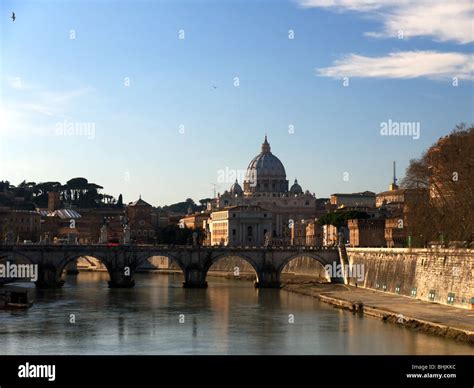 Ponte Sant' Angelo Rome Stock Photo - Alamy