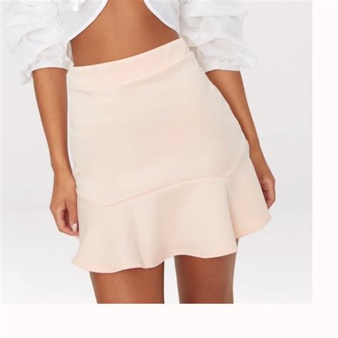 Skirts Nude Mini Skirt Poshmark