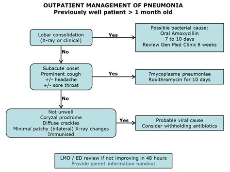 Clinical Practice Guidelines Management Of Pneumonia Flowchart 2