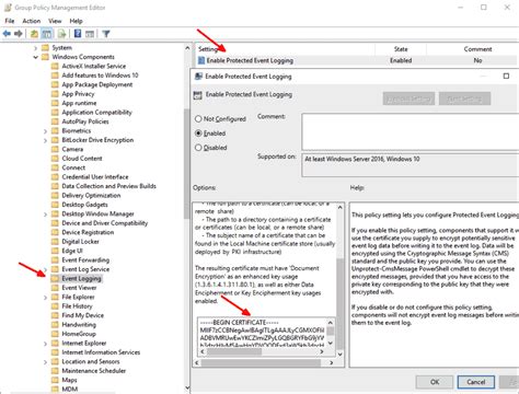 Encrypt Event Logs And Files With Powershell And Group Policies Sysops