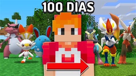 100 Dias Para Ser CampeÃo PokÉmon No Minecraft Pixelmon Youtube