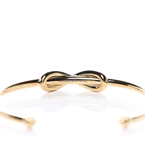 Tiffany 18k Yellow Gold Infinity Cuff Bracelet 541200